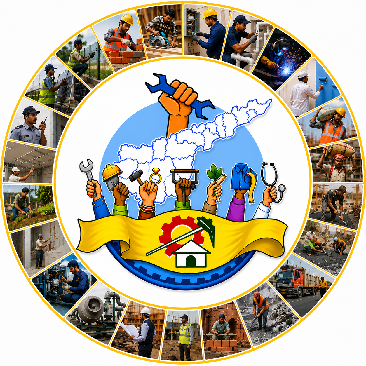 Sramik Sahakar Official Logo